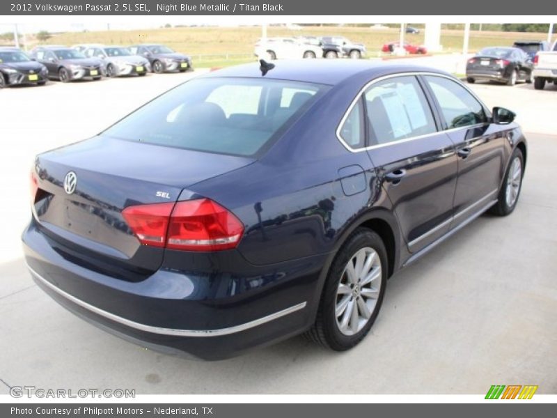 Night Blue Metallic / Titan Black 2012 Volkswagen Passat 2.5L SEL