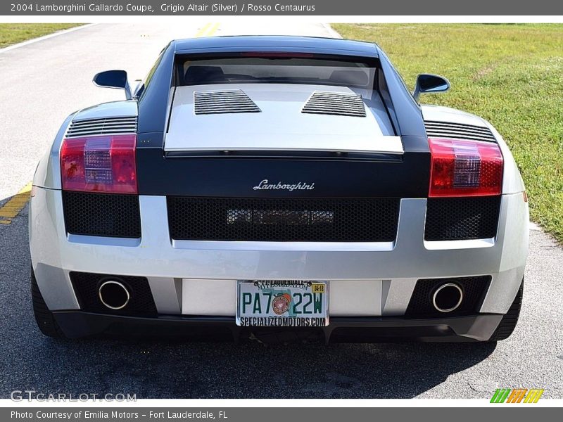 Grigio Altair (Silver) / Rosso Centaurus 2004 Lamborghini Gallardo Coupe