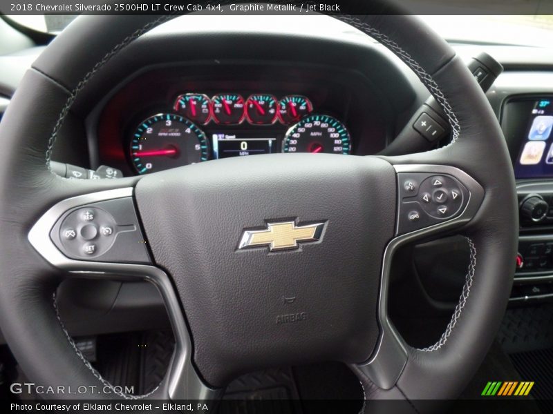 Graphite Metallic / Jet Black 2018 Chevrolet Silverado 2500HD LT Crew Cab 4x4
