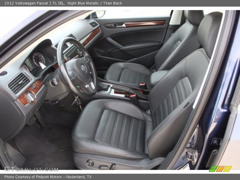 Night Blue Metallic / Titan Black 2012 Volkswagen Passat 2.5L SEL