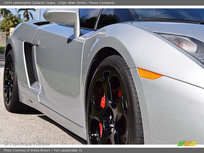 Grigio Altair (Silver) / Rosso Centaurus 2004 Lamborghini Gallardo Coupe