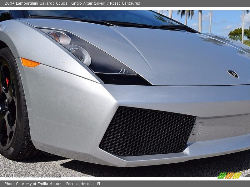 Grigio Altair (Silver) / Rosso Centaurus 2004 Lamborghini Gallardo Coupe