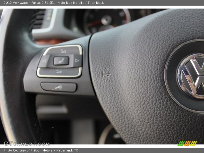 Night Blue Metallic / Titan Black 2012 Volkswagen Passat 2.5L SEL