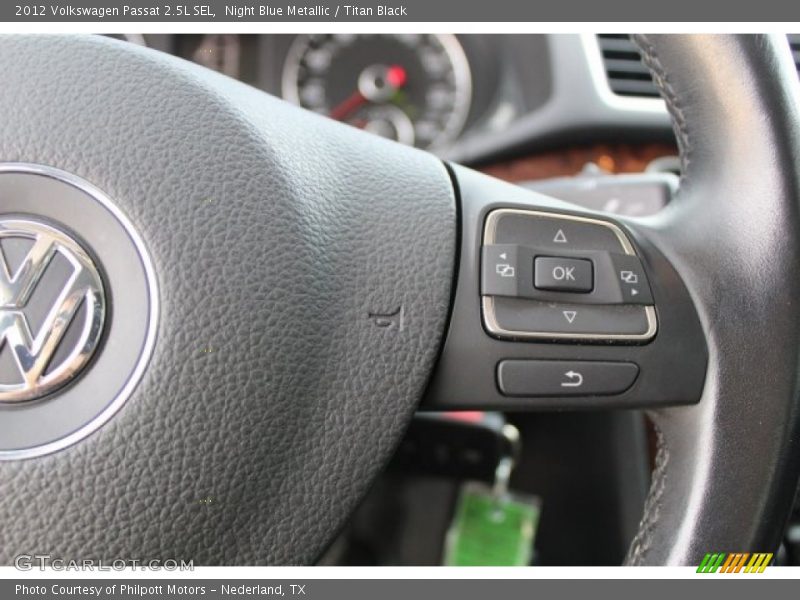 Night Blue Metallic / Titan Black 2012 Volkswagen Passat 2.5L SEL