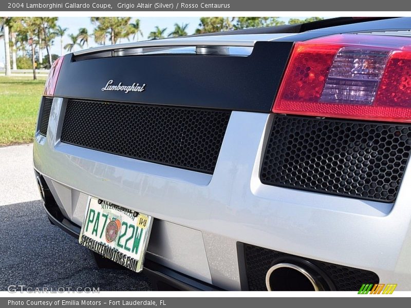 Grigio Altair (Silver) / Rosso Centaurus 2004 Lamborghini Gallardo Coupe