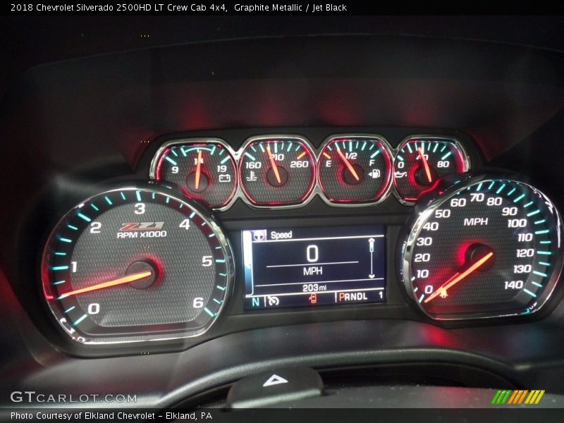 Graphite Metallic / Jet Black 2018 Chevrolet Silverado 2500HD LT Crew Cab 4x4