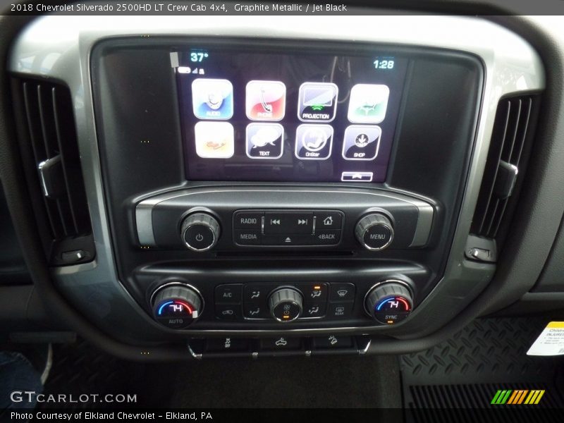 Graphite Metallic / Jet Black 2018 Chevrolet Silverado 2500HD LT Crew Cab 4x4