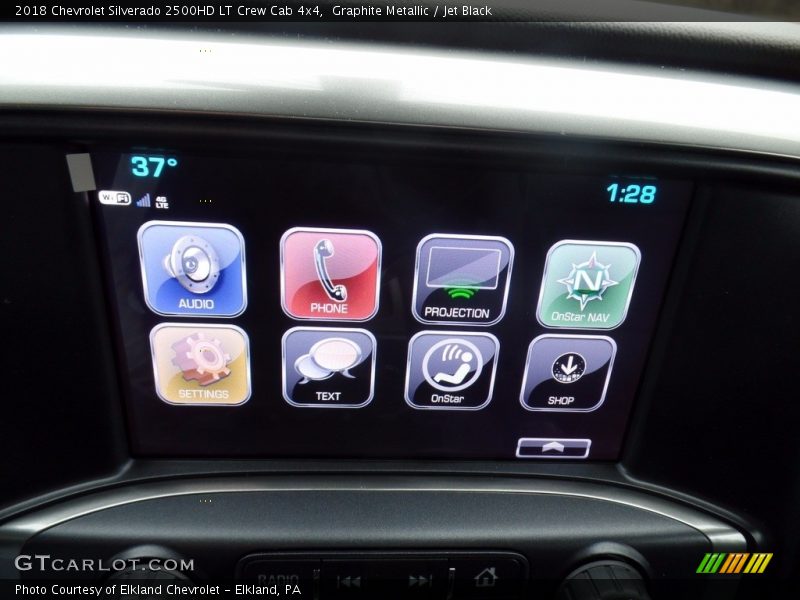 Graphite Metallic / Jet Black 2018 Chevrolet Silverado 2500HD LT Crew Cab 4x4