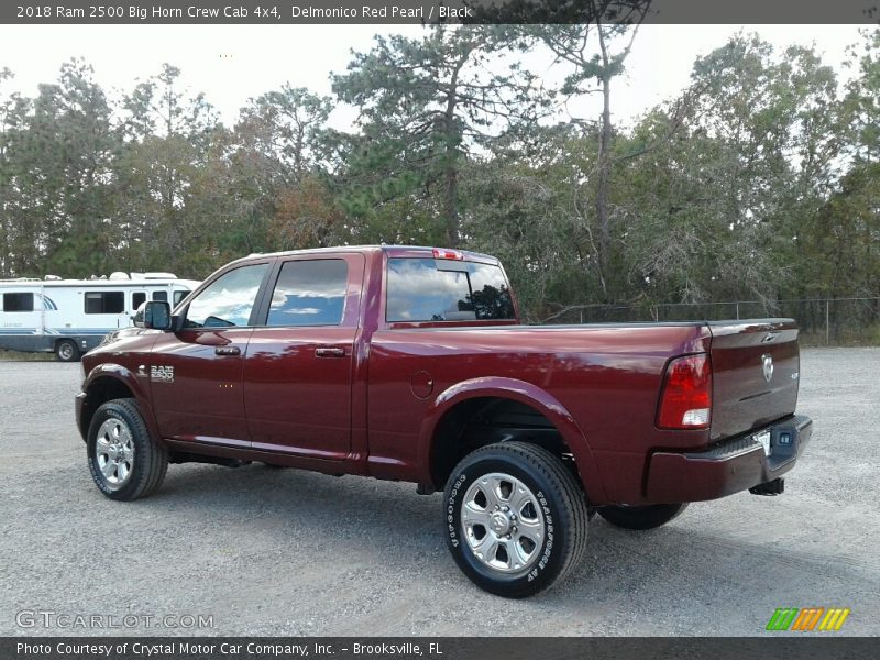 Delmonico Red Pearl / Black 2018 Ram 2500 Big Horn Crew Cab 4x4