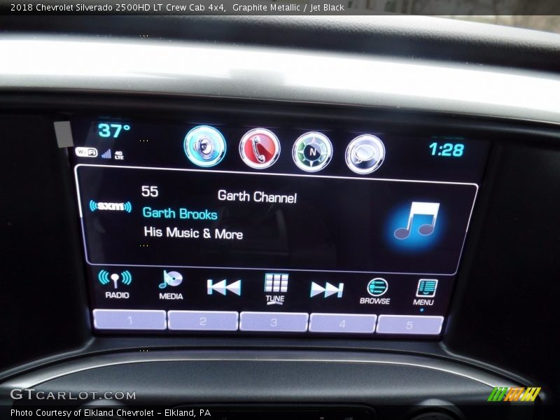 Graphite Metallic / Jet Black 2018 Chevrolet Silverado 2500HD LT Crew Cab 4x4