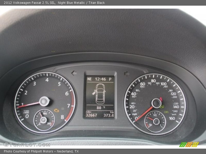 Night Blue Metallic / Titan Black 2012 Volkswagen Passat 2.5L SEL