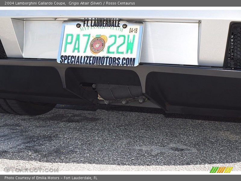 Grigio Altair (Silver) / Rosso Centaurus 2004 Lamborghini Gallardo Coupe
