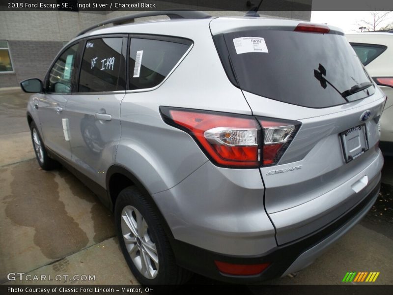 Ingot Silver / Charcoal Black 2018 Ford Escape SEL