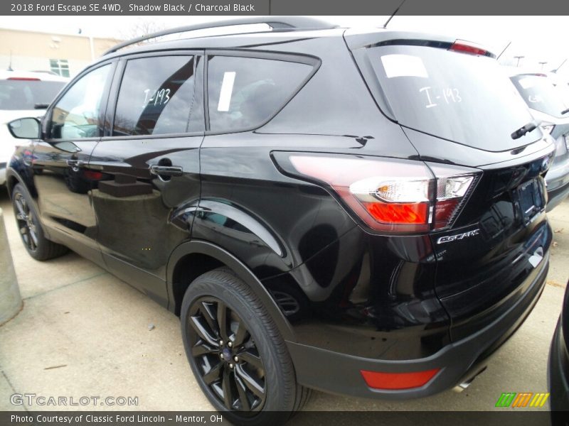 Shadow Black / Charcoal Black 2018 Ford Escape SE 4WD