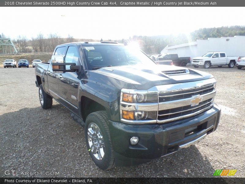 Graphite Metallic / High Country Jet Black/Medium Ash 2018 Chevrolet Silverado 2500HD High Country Crew Cab 4x4