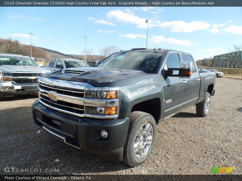 Graphite Metallic / High Country Jet Black/Medium Ash 2018 Chevrolet Silverado 2500HD High Country Crew Cab 4x4