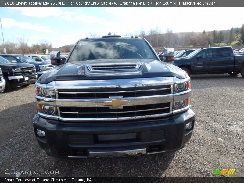 Graphite Metallic / High Country Jet Black/Medium Ash 2018 Chevrolet Silverado 2500HD High Country Crew Cab 4x4