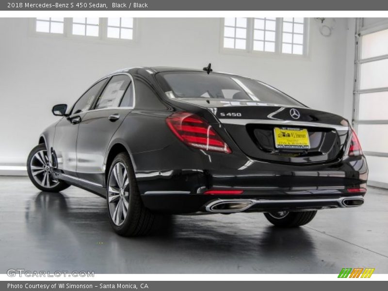 Black / Black 2018 Mercedes-Benz S 450 Sedan