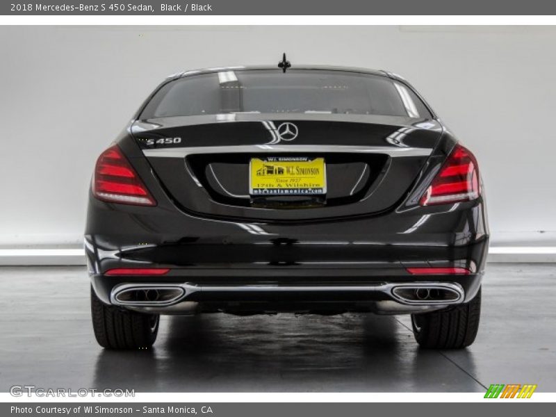 Black / Black 2018 Mercedes-Benz S 450 Sedan