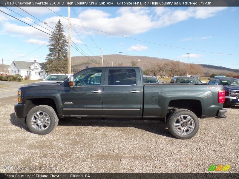 Graphite Metallic / High Country Jet Black/Medium Ash 2018 Chevrolet Silverado 2500HD High Country Crew Cab 4x4