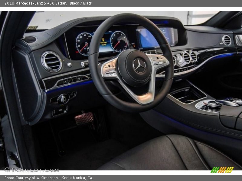 Black / Black 2018 Mercedes-Benz S 450 Sedan