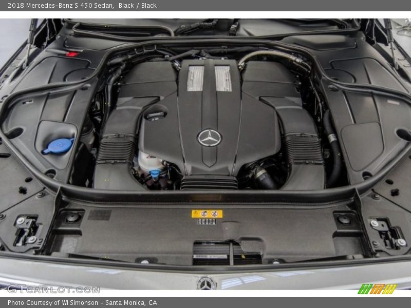 Black / Black 2018 Mercedes-Benz S 450 Sedan