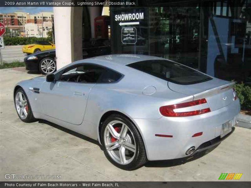 Lightning Silver / Obsidian Black 2009 Aston Martin V8 Vantage Coupe