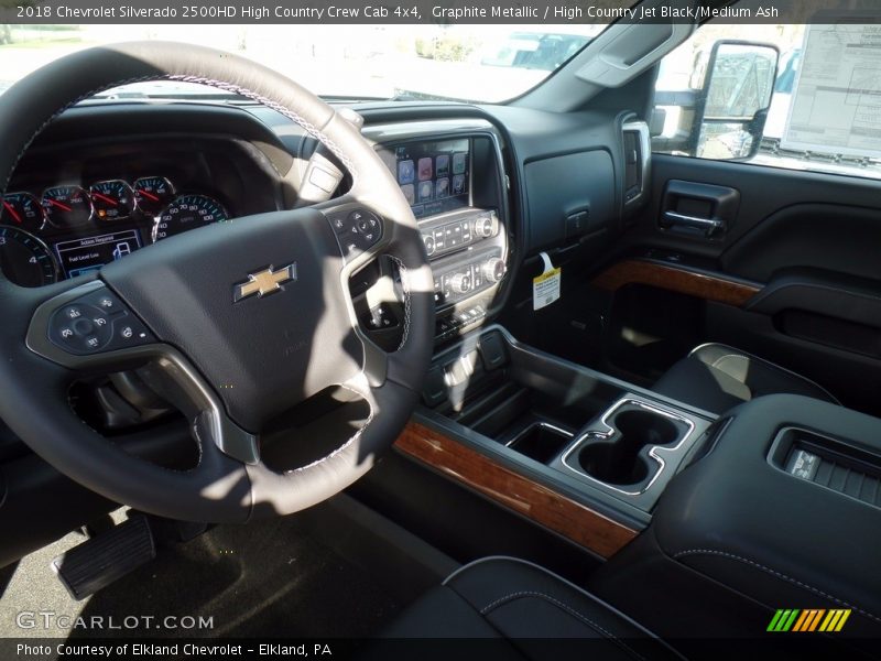 Graphite Metallic / High Country Jet Black/Medium Ash 2018 Chevrolet Silverado 2500HD High Country Crew Cab 4x4