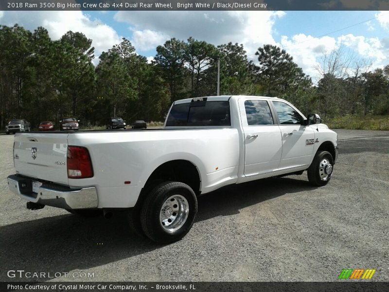 Bright White / Black/Diesel Gray 2018 Ram 3500 Big Horn Crew Cab 4x4 Dual Rear Wheel