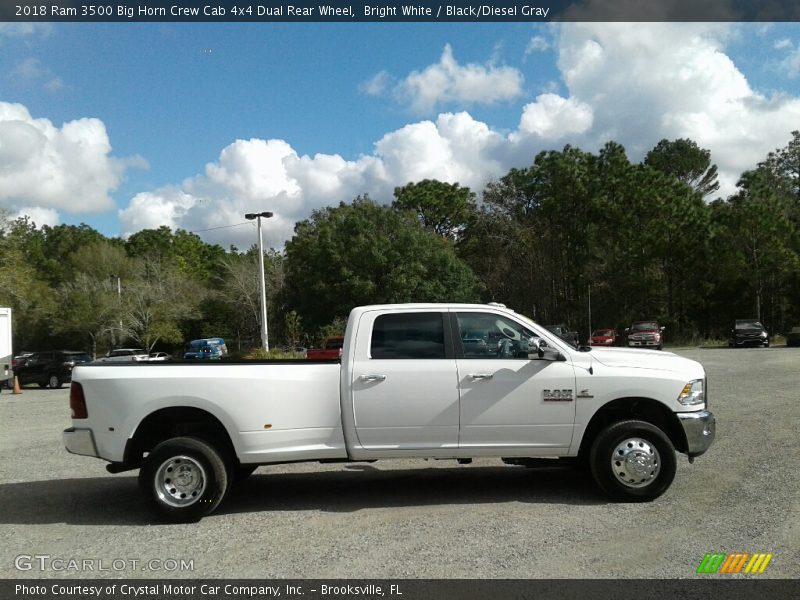 Bright White / Black/Diesel Gray 2018 Ram 3500 Big Horn Crew Cab 4x4 Dual Rear Wheel