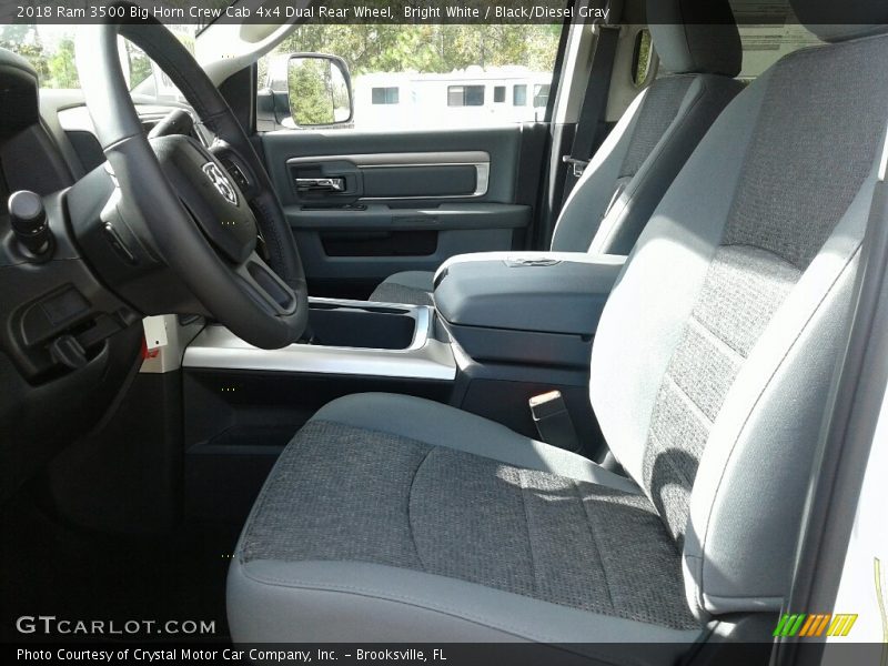 Bright White / Black/Diesel Gray 2018 Ram 3500 Big Horn Crew Cab 4x4 Dual Rear Wheel