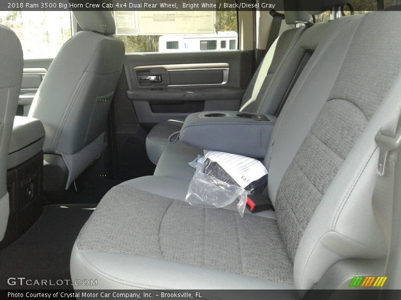 Bright White / Black/Diesel Gray 2018 Ram 3500 Big Horn Crew Cab 4x4 Dual Rear Wheel
