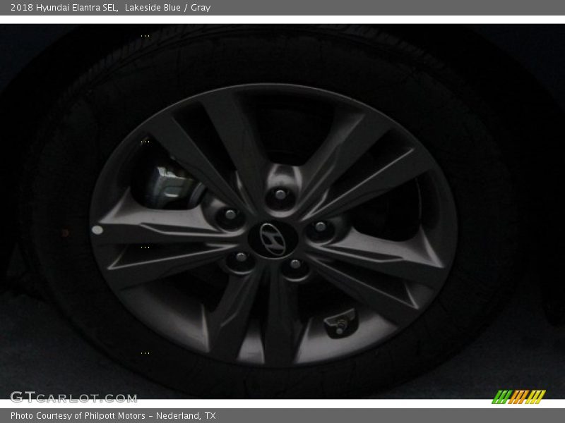 Lakeside Blue / Gray 2018 Hyundai Elantra SEL