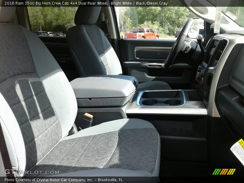 Bright White / Black/Diesel Gray 2018 Ram 3500 Big Horn Crew Cab 4x4 Dual Rear Wheel