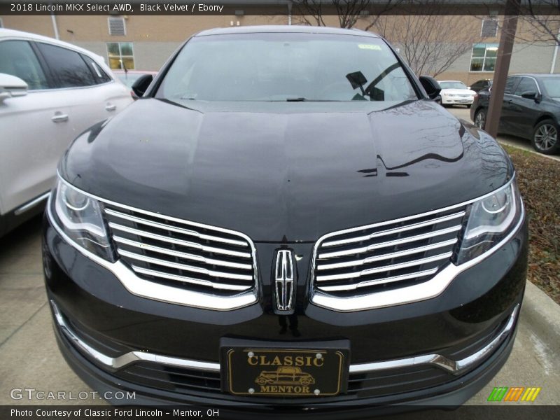 Black Velvet / Ebony 2018 Lincoln MKX Select AWD