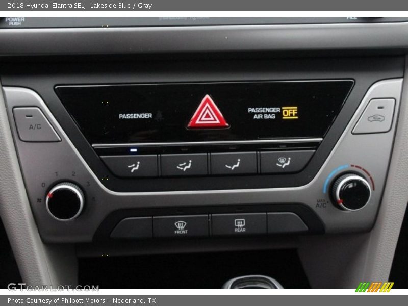 Lakeside Blue / Gray 2018 Hyundai Elantra SEL