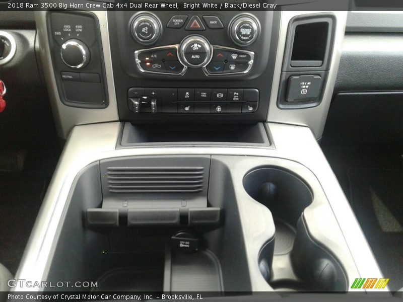 Bright White / Black/Diesel Gray 2018 Ram 3500 Big Horn Crew Cab 4x4 Dual Rear Wheel