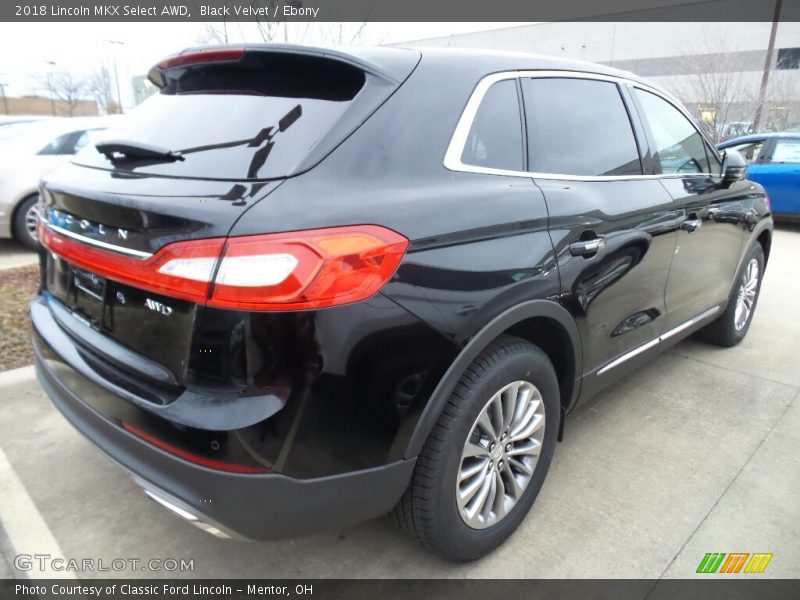 Black Velvet / Ebony 2018 Lincoln MKX Select AWD