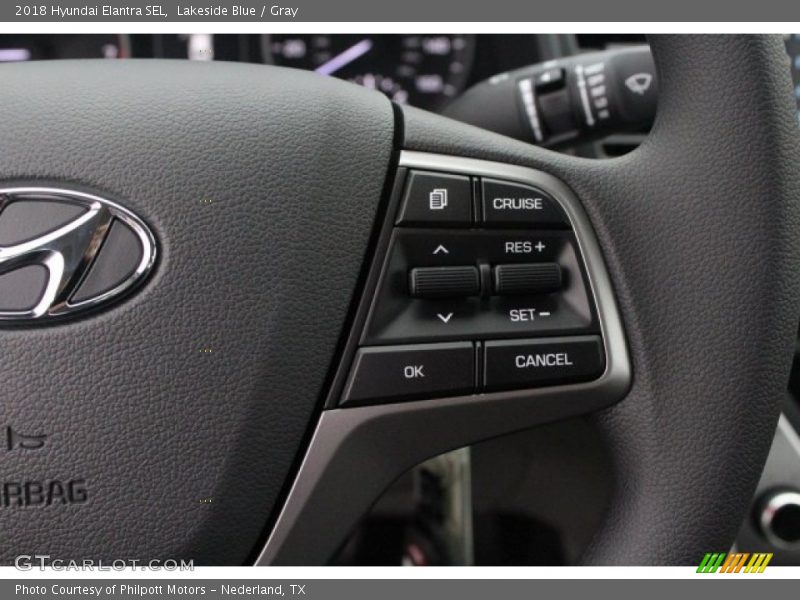 Lakeside Blue / Gray 2018 Hyundai Elantra SEL