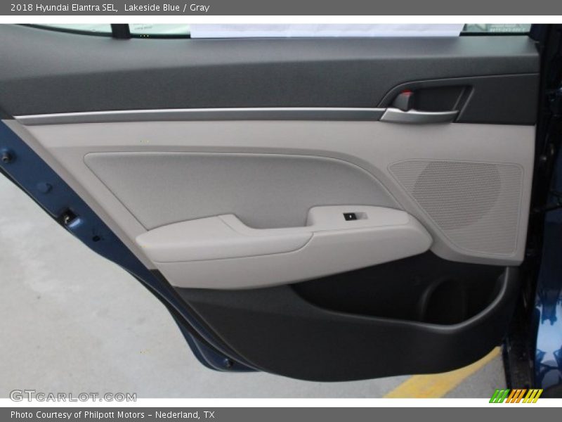 Lakeside Blue / Gray 2018 Hyundai Elantra SEL