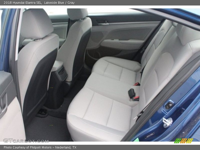 Lakeside Blue / Gray 2018 Hyundai Elantra SEL