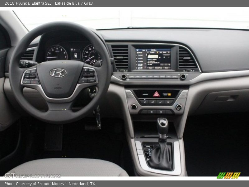 Lakeside Blue / Gray 2018 Hyundai Elantra SEL