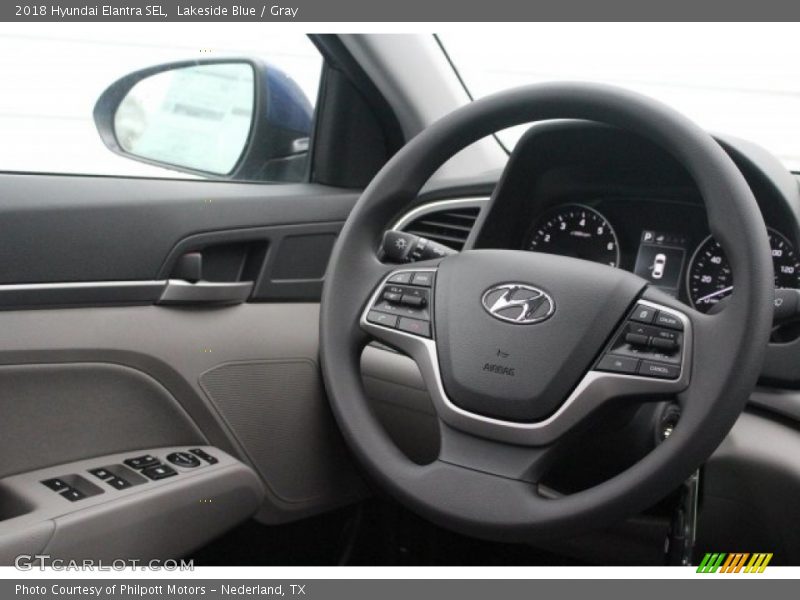 Lakeside Blue / Gray 2018 Hyundai Elantra SEL