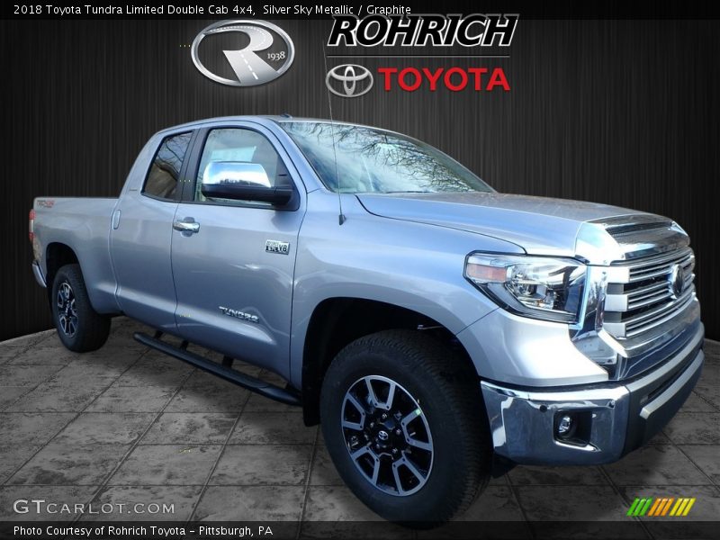 Silver Sky Metallic / Graphite 2018 Toyota Tundra Limited Double Cab 4x4