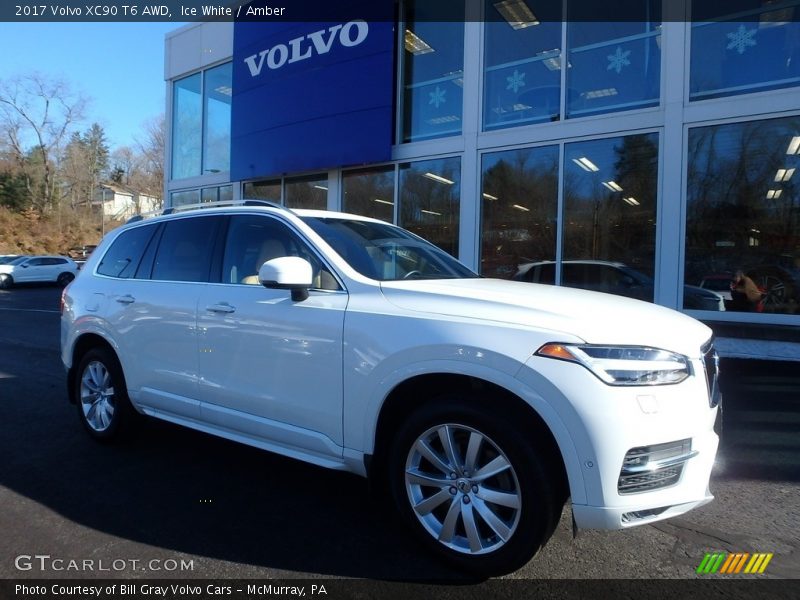 Ice White / Amber 2017 Volvo XC90 T6 AWD