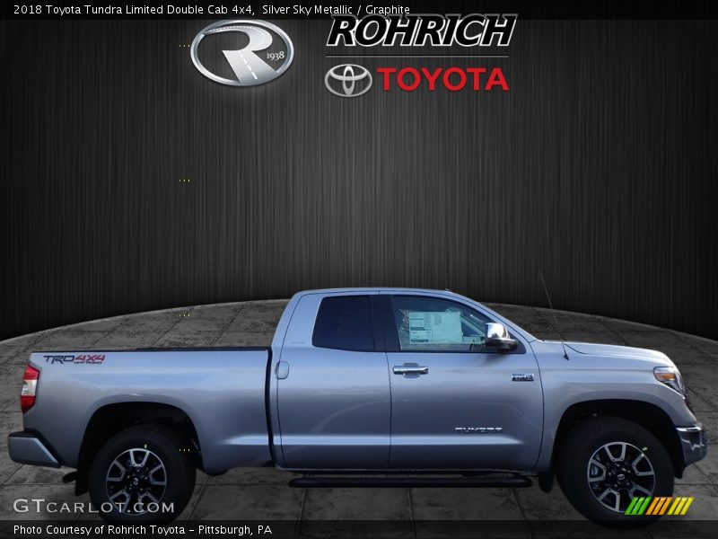 Silver Sky Metallic / Graphite 2018 Toyota Tundra Limited Double Cab 4x4