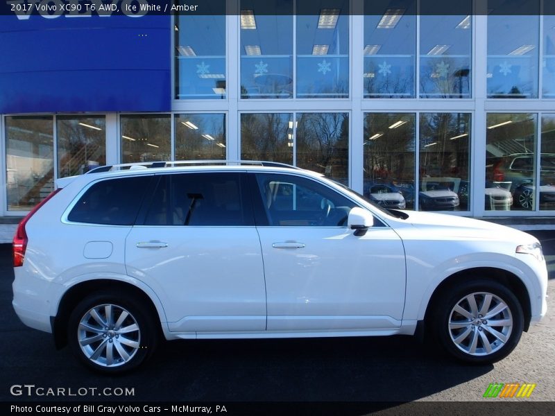 Ice White / Amber 2017 Volvo XC90 T6 AWD