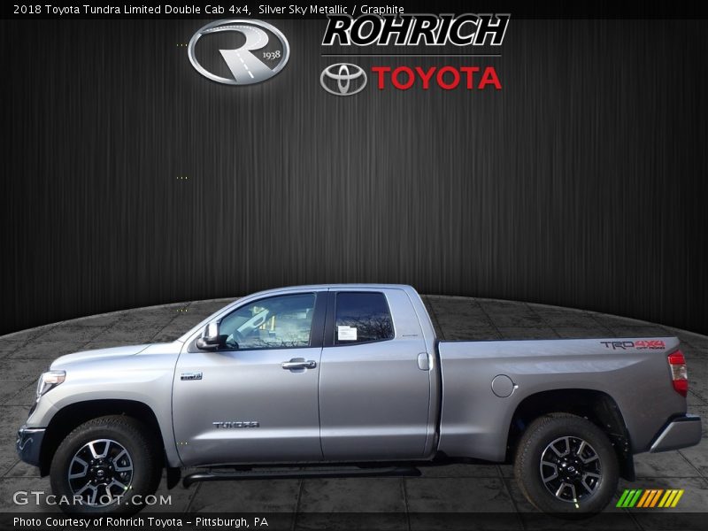 Silver Sky Metallic / Graphite 2018 Toyota Tundra Limited Double Cab 4x4