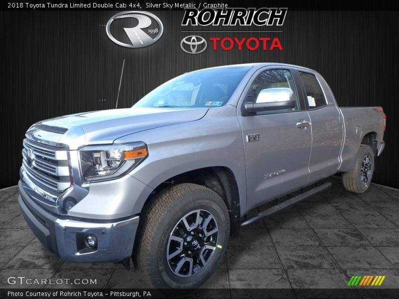 Silver Sky Metallic / Graphite 2018 Toyota Tundra Limited Double Cab 4x4