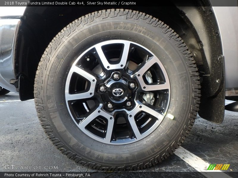 Silver Sky Metallic / Graphite 2018 Toyota Tundra Limited Double Cab 4x4